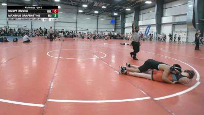 130 lbs Round 1 - 9:00am Saturday - Wyatt Jenson, Nebraska Elite vs Maximus Grafenstine, Nauman Green