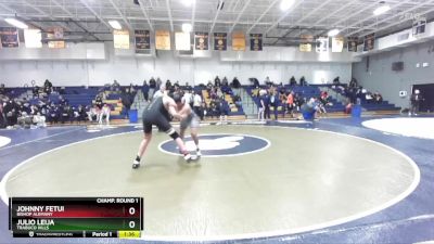 175 lbs Champ. Round 1 - Johnny Fetui, Bishop Alemany vs Julio Leija, Trabuco Hills