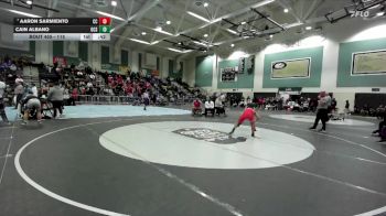 115 lbs Cons. Round 4 - Cain Albano, Oceanside vs Aaron Sarmiento, Cathedral Catholic