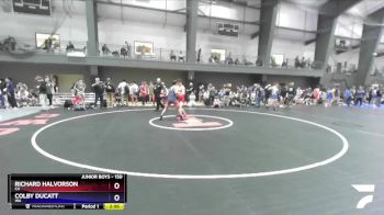 150 lbs Quarterfinal - Richard Halvorson, CA vs Colby Ducatt, WA