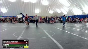 190 lbs Round 2 (8 Team) - Lj Riley, 330 Red vs Kemarion Wimberly, Burnett Trained