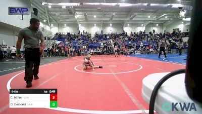 64 lbs Quarterfinal - Caden Miller, Fort Gibson Youth Wrestling vs Daxton Deckard, R.A.W.