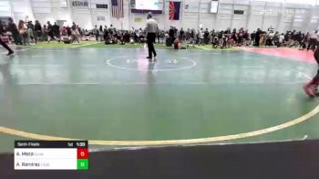 74 lbs Semifinal - Aarón Meza, Sunkist Kids Monster Garage vs Aaron Ramirez, Lockjaw WC