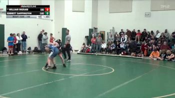 140 lbs Champ. Round 1 - William Ingram, Simmons Middle School vs Emmett Sappington, Calera Middle School