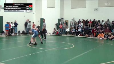 140 lbs Champ. Round 1 - William Ingram, Simmons Middle School vs Emmett Sappington, Calera Middle School