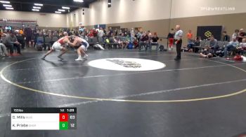 155 lbs Quarterfinal - Drew Mills, Buxton Extreme (NJ) vs Kyle Priebe, Ohio Natl Gray