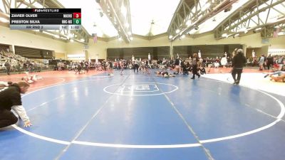 85 lbs Rr Rnd 2 - Zavier Olver, Mat Assassins Red vs Preston Silva, Ruthless MS