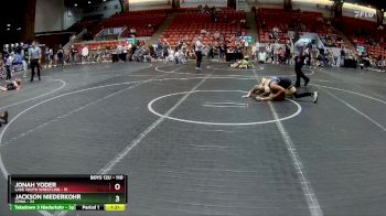 110 lbs Quarterfinal - Jonah Yoder, Lake Youth Wrestling vs Jackson Niederkohr, CPWA