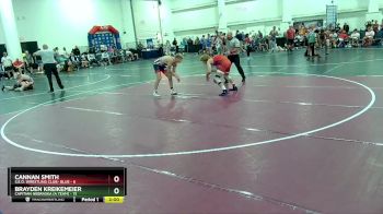 132 lbs Round 7 (8 Team) - Brayden Kreikemeier, Capitian Nebraska (A Team) vs Cannan Smith, S.E.O. Wrestling Club- Blue