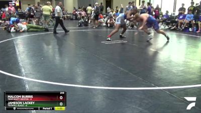 215 lbs Round 2 (6 Team) - Malcom Burris, Team Shutt Weston vs Jameson Lackey, Techfall Black