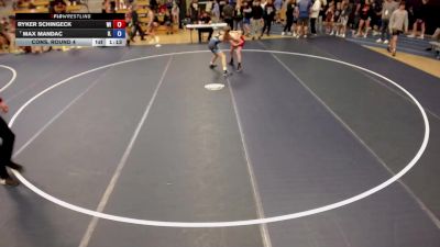 126 lbs Cons. Round 4 - Ryker Schingeck, WI vs Max Mandac, IL