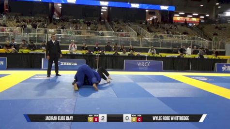 Wylee Rose Whittredge vs Jacirah Elise Clay 2025 Pan Jiu Jitsu IBJJF Championship