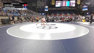 120 lbs Champ. Rd Of 32 - Ryder Owen, WA vs Obadiah Willis, IL