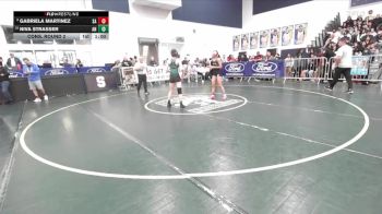 100 lbs Cons. Round 2 - Niva Strasser, Aliso Niguel vs Gabriela Martinez, Santa Ana