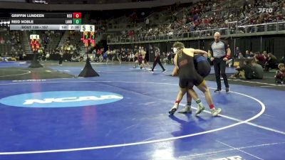 157 lbs Cons. Round 1 - Griffin Lundeen, Northern St. vs Reid Noble, Lander