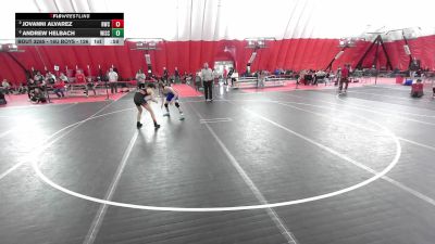 16U Boys - 120 lbs Cons. Semis - Andrew Helbach, Wisconsin vs Jovanni Alvarez, Ringers Wrestling Club