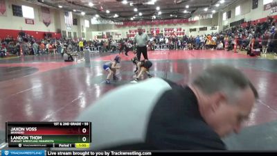 55 lbs Cons. Round 2 - Jaxon Voss, Brainerd vs Landon Thom, Pursuit Wrestling Minnesota