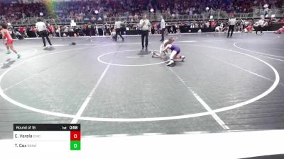 60 lbs Round Of 16 - Eduardo Jarrod Catarino Varela, Chickasha Youth Wrestling vs Ty Cox, Brawlers