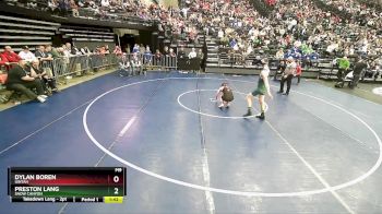 138 lbs Cons. Round 1 - Dylan Boren, Uintah vs Preston Lang, Snow Canyon