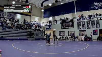 135 lbs 2nd Wrestleback (8 Team) - Alyson Woods, Oglethorpe County vs Andrea Puac, Gilmer County