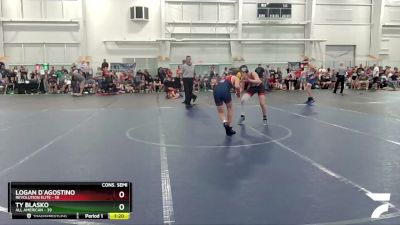 120 lbs Semis & 1st Wrestleback (8 Team) - Logan D`Agostino, Revolution Elite vs Ty Blasko, All American