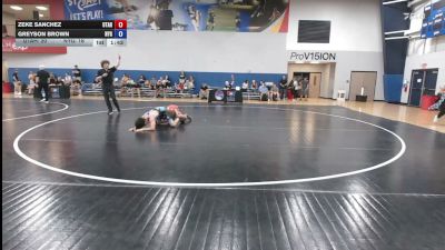 110 lbs Zeke Sanchez, Utah vs Greyson Brown, New York Gold