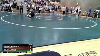 106 lbs Cons. Round 1 - Michael Stanfield, Zionsville Middle vs Beckett Fritts, Zionsville West Middle