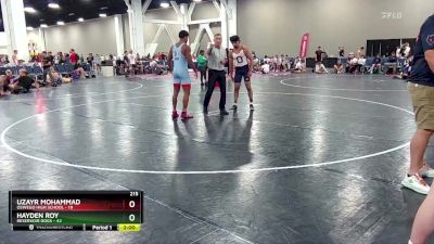 215 lbs Round 9 (10 Team) - Hayden Roy, Reservoir Dogs vs Uzayr Mohammad, Oswego High School