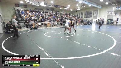 190 lbs Champ. Round 2 - Andrew Gomez, Troy vs Eugene Escalona Henderson, La Mirada