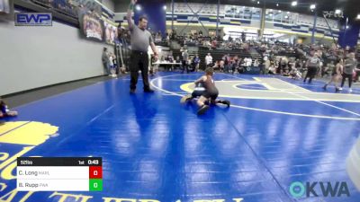 52 lbs Consolation - Creed Long, Marlow Outlaws vs Beckett Rupp, Perry Wrestling Academy