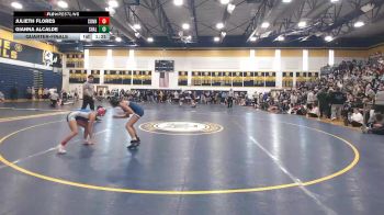 100 lbs Quarterfinal - Julieth Flores, Connellsville vs Gianna Alcalde, Shaler Area