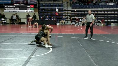 157 lbs Round Of 32 - Seth Larson, Central Michigan vs Darius Marines, Michigan State