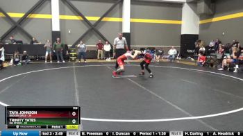 110 lbs Round 1 (4 Team) - Taya Johnson, Badger Girls vs Trinity Yates, MN Storm