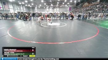 74 lbs Champ. Round 1 - Knox Peasley, Omak Wrecking Crew Wrestling vs Redek Voss, Roseburg Mat Club /Umpqua Valley Wrestling Associaction