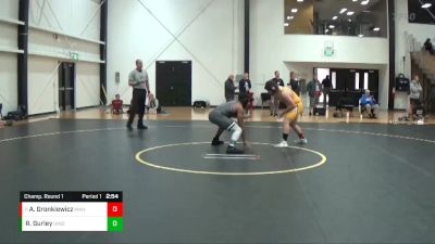 184 lbs Champ. Round 1 - Alex Gronkiewicz, Manchester vs Robert Gurley, Indianapolis