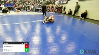 52 lbs Round Of 16 - Gabriel Ortega, Cache Wrestling Club vs Kellen Rupp, Perry Wrestling Academy