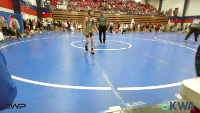 67 lbs Consi Of 4 - Edward Ledbetter, Muskogee Rougher Youth Wrestling vs Noah Brackett, Raw Wrestling Club