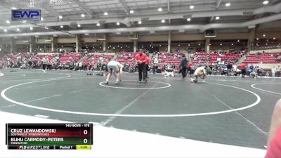 175 lbs Semifinal - Cruz Lewandowski, Southwest Timberwolves vs Elihu Carmody-Peters, Manhattan