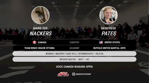 Marie-Eve Nackers vs GENEVIEVE PATES 2025 ADCC Niagara Open