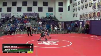 80 lbs Round 4 (6 Team) - Nathan Snyder, Washington Courthouse vs Camryn Runyon, Sidney