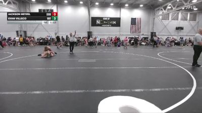 113 lbs Round 1 (4 Team) - Jackson Hetzel, South Side WC Black vs Evan Villeco, Whitted Trained