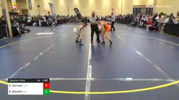 102 lbs Quarterfinal - Gabriel Dorman, Cathedral Prep vs Bo Bassett, Bishop McCort