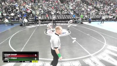 106 lbs Quarterfinal - Ethan Sharp, Uintah vs Jhett Steele, Payson