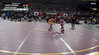 126 lbs 5th Place Match - Archy DeLaRosa, Forest Grove vs Vincent Contreras, Nampa