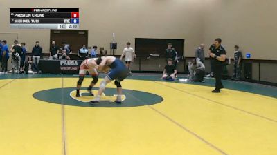 157 lbs Champ. Rd Of 16 - Preston Crone vs Michael Turi, Wyoming Seminary