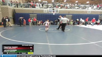 75 lbs 5th Place Match - Jayson Bugher, Homedale Wrestling vs Traxton Tanzey, Eastern Oregon Elite