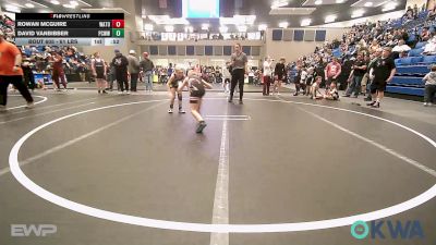61 lbs Round Of 16 - Rowan Mcguire, Watonga Youth Wrestling vs David Vanbibber, Ponca City Wildcat Wrestling