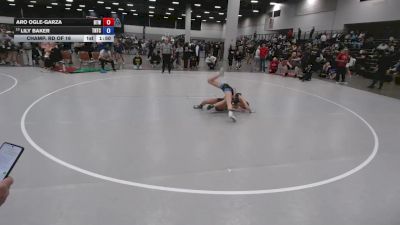 110 lbs Champ. Rd Of 16 - Lily Baker, Team Nazar Training Center vs Aro Ogle-Garza, Best Trained Wrestling