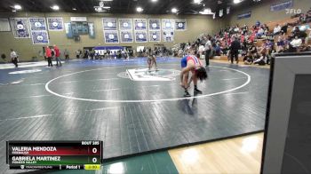 130 lbs 1st Place Match - Gabriela Martinez, Pioneer Valley vs Valeria Mendoza, Firebaugh