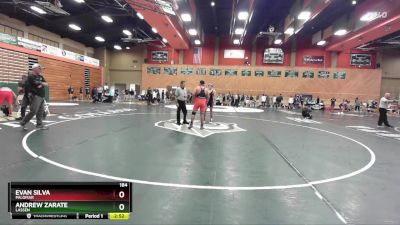 184 lbs Champ. Round 2 - Andrew Zarate, Lassen vs Evan Silva, Palomar